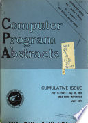 Computer Program Abstracts Book