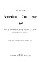 The Annual American Catalogue 1886 1900