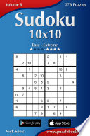 Sudoku 10x10   Easy to Extreme   Volume 8   276 Puzzles