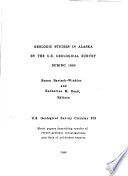 Geologic Studies in Alaska by the U S  Geological Survey During    