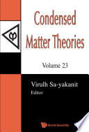 Condensed Matter Theories Book
