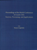 Proceedings of the World Conference on Lauric Oils