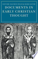 Documents in Early Christian Thought Book