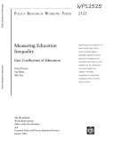 Measuring Education Inequality