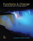 Functions and Change: A Modeling Approach to College Algebra