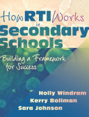 How RTI Works in Secondary Schools