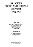 Religious Books and Serials in Print