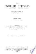 The English Reports  Crown cases  1743 1865 