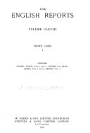 The English Reports  Crown cases  1743 1865 