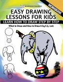 简单的绘画课程为孩子学习如何一步一步地画什么画和如何画它练习册