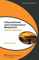 International and Comparative Mediation