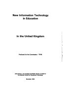 New Information Technology in Education in the United Kingdom