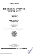 The Residual Effects of Warfare Gases    Book