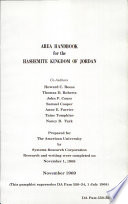 Area Handbook for the Hashemite Kingdom of Jordan