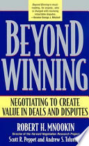 Beyond Winning Book