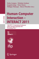 Human-Computer Interaction -- INTERACT 2011