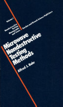 Microwave Nondestructive Testing Methods