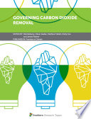 Governing Carbon Dioxide Removal Book