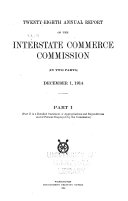Annual Report   Interstate Commerce Commission