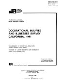 Occupational injuries and illnesses survey  California  1981   publ  1983