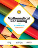 Mathematical Reasoning for Elementary Teachers Book