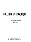 Bulletin astronomique Book