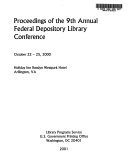 Proceedings of the ... Annual Federal Depository Library Conference