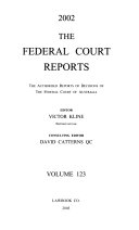 The Federal Court Reports