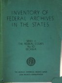 Inventory of Federal Archives in the States
