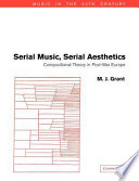 Serial Music  Serial Aesthetics
