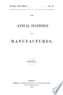 Annual Report on the Statistics of Manufactures