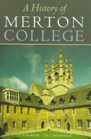 A History of Merton College  Oxford