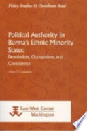 Political Authority in Burma's Ethnic Minority States