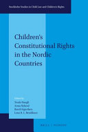 Children s Constitutional Rights in the Nordic Countries