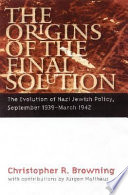 The Origins of the Final Solution Book