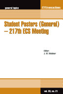Student Posters (General) - 217th ECS Meeting