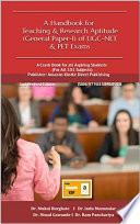 A Handbook on Teaching   Research Aptitude  General Paper  I of UGC NET SET JRF   PET Exams 