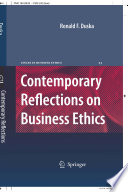 Contemporary Reflections on Business Ethics Book