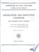 Legislative and Executive Calendar  One Hundred Fifth Congress