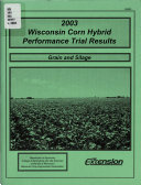 Wisconsin Corn Hybrid Performance Trial Results
