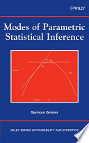 Modes of Parametric Statistical Inference Book