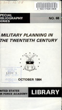 Military Planning in the Twentieth Century