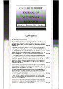 The Onderstepoort Journal of Veterinary Research