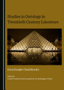 Pdf Studies in Ontology in Twentieth Century Literature Telecharger