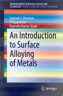 An Introduction to Surface Alloying of Metals [Pdf/ePub] eBook
