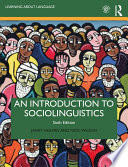 An Introduction to Sociolinguistics Book
