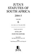 Juta's Statutes of South Africa