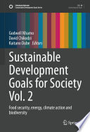 Sustainable Development Goals for Society Vol  2
