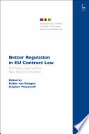 Better Regulation In Eu Contract Law