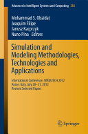 Simulation and Modeling Methodologies, Technologies and Applications Pdf/ePub eBook